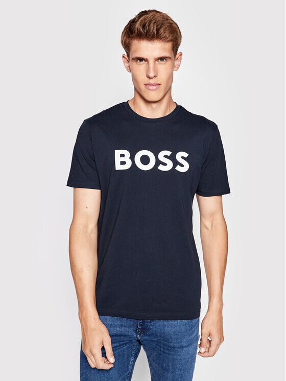 

Футболка стандартного кроя Boss, синий