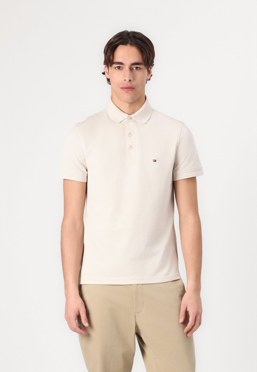 

Рубашка поло SLIM Tommy Hilfiger, бежевый