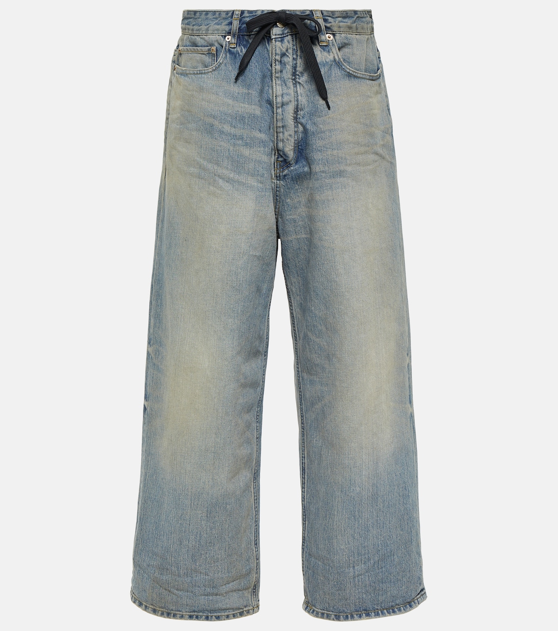 

Джинсы с широкими штанинами средней посадки Balenciaga, Outback Blue
