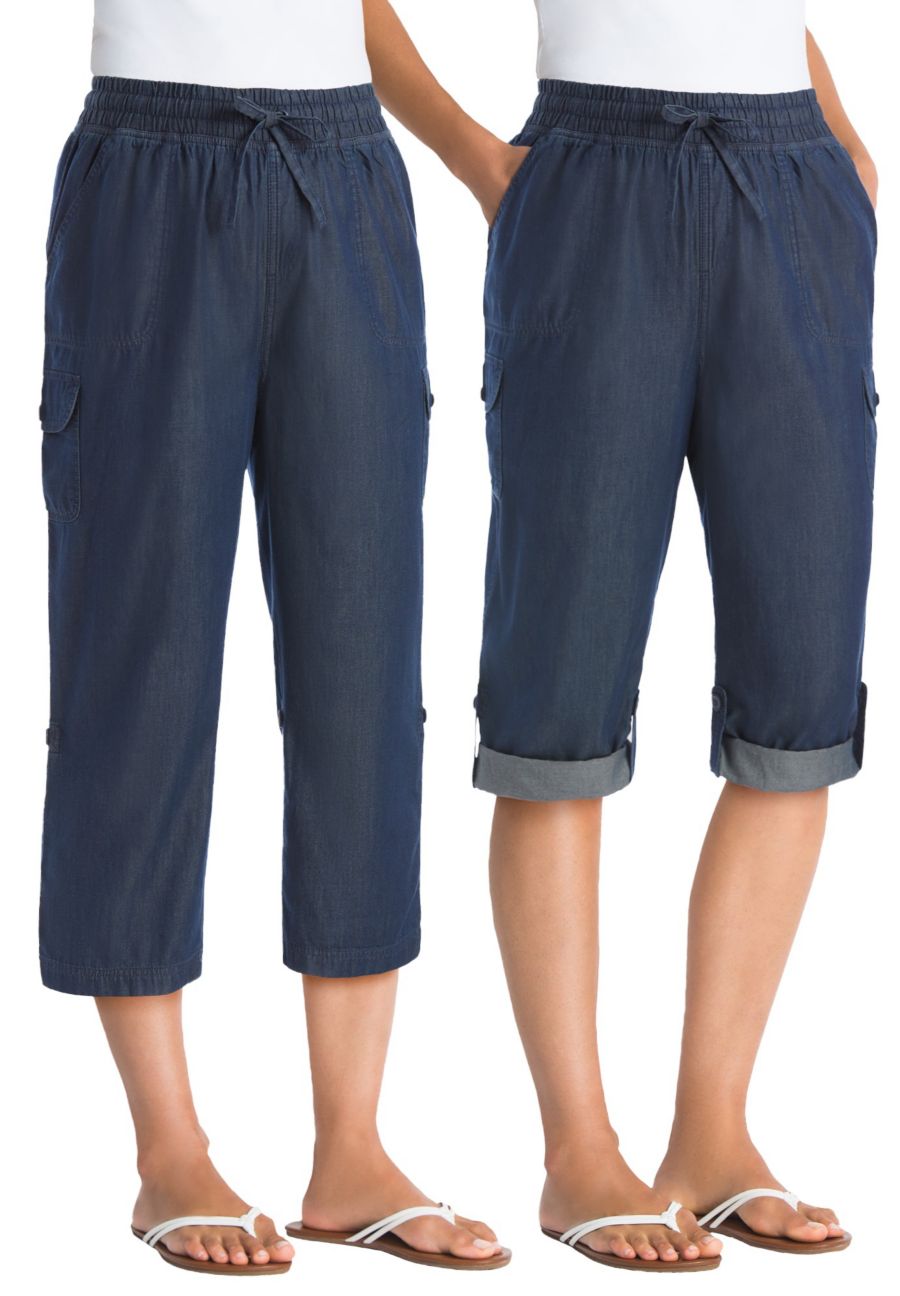 

Женские брюки-капри/бермуды Within Convertible Length Cargo Woman Within, Indigo