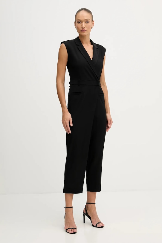 

Комбинезон из смесовой шерсти Sisley, черный