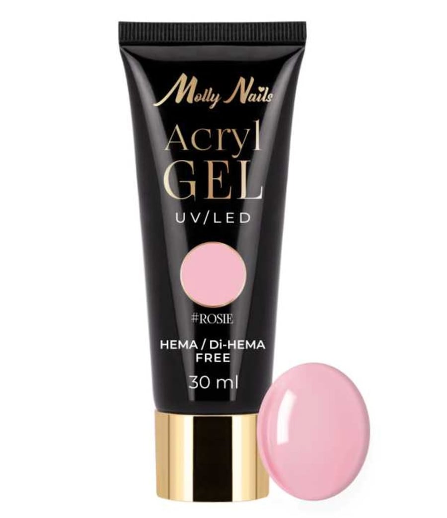 

Mollylac Rosie Hema/di-hema Free Acrylic Builder Gel, 30 мл