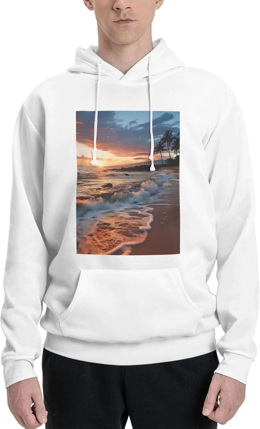 

Мужская флисовая толстовка с капюшоном Casual LKWSCGHM