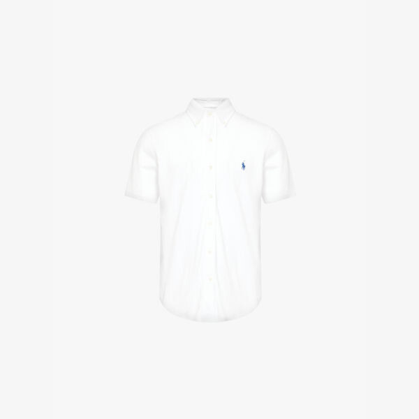 

Рубашка из хлопка-пике с короткими рукавами и вышитым логотипом Polo Ralph Lauren, белый