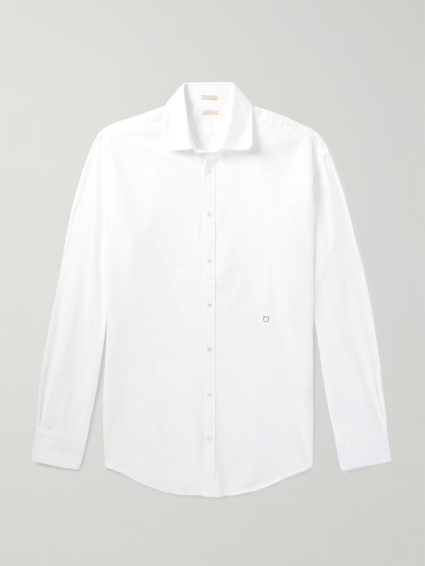 

Рубашка Canary Slim-Fit Cotton-Poplin MASSIMO ALBA, белый