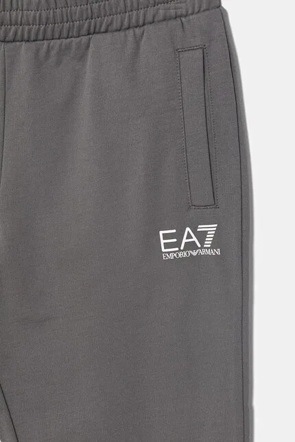 Спортивный костюм детский хлопковый EA7 Emporio Armani, синий — фото 3