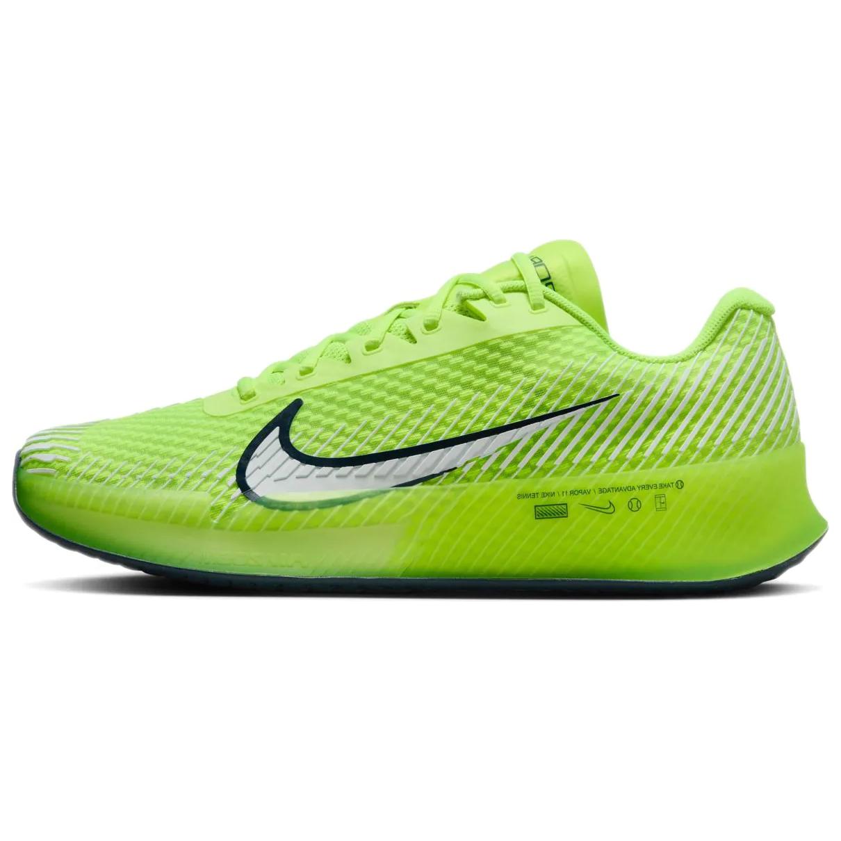 

Nike Air Zoom Vapor 11 с амортизацией, износостойкие низкие теннисные кроссовки мужские зеленые белые, цвет Green White