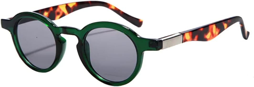 

Солнцезащитные очки с защитой UV400 | Маленькие круглые панк-очки с градиентными линзами | для женщин и мужчин, для занятий спортом на открытом воздухе и вождения DSVIGF, Green Grey