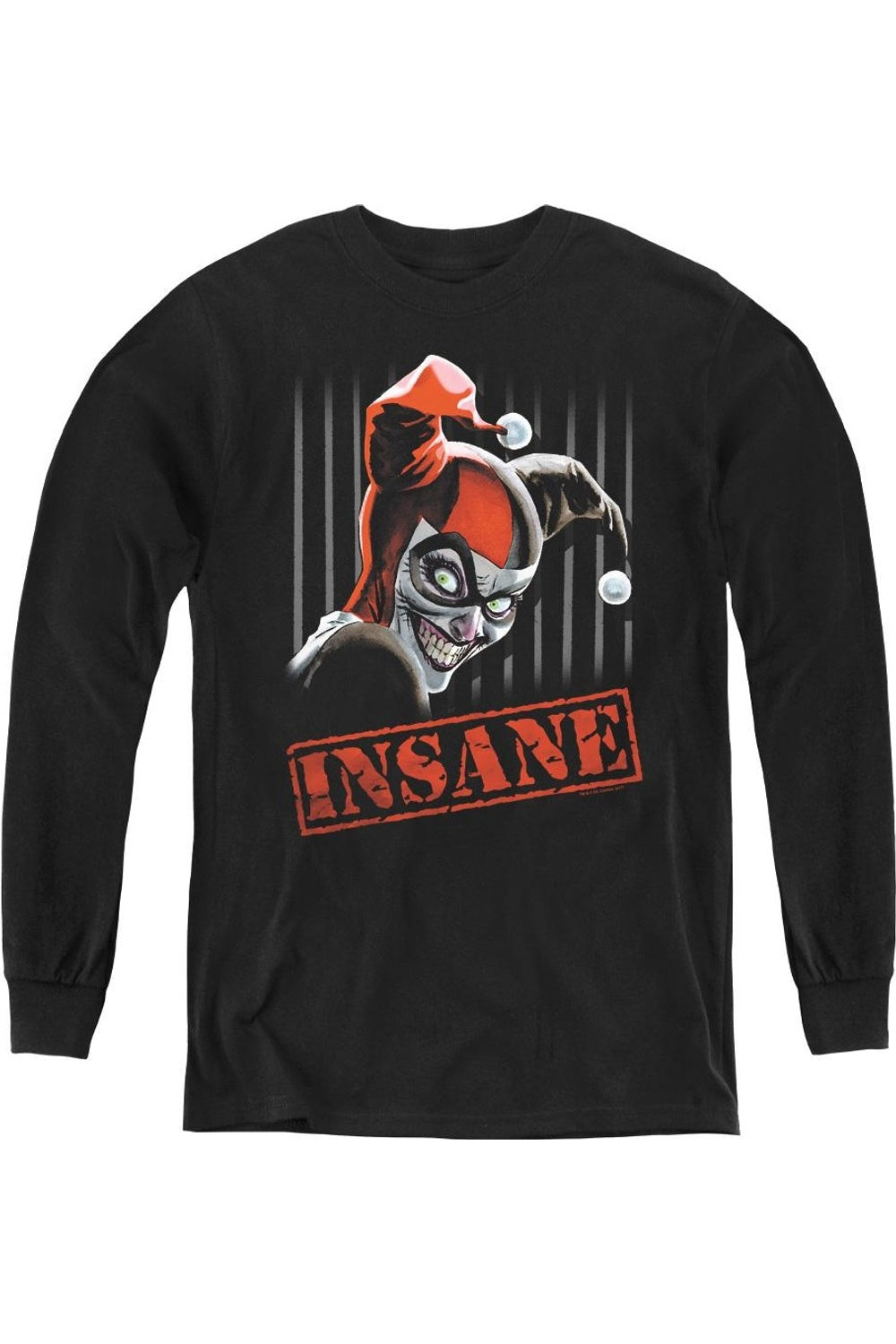 

Футболка с длинным рукавом Batman Insane Youth Gildan, черный