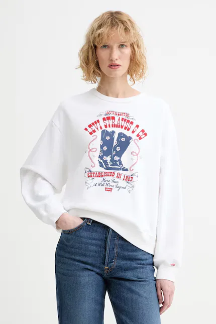 Худи GRAPHIC HERITAGE CREW Levi's, белый