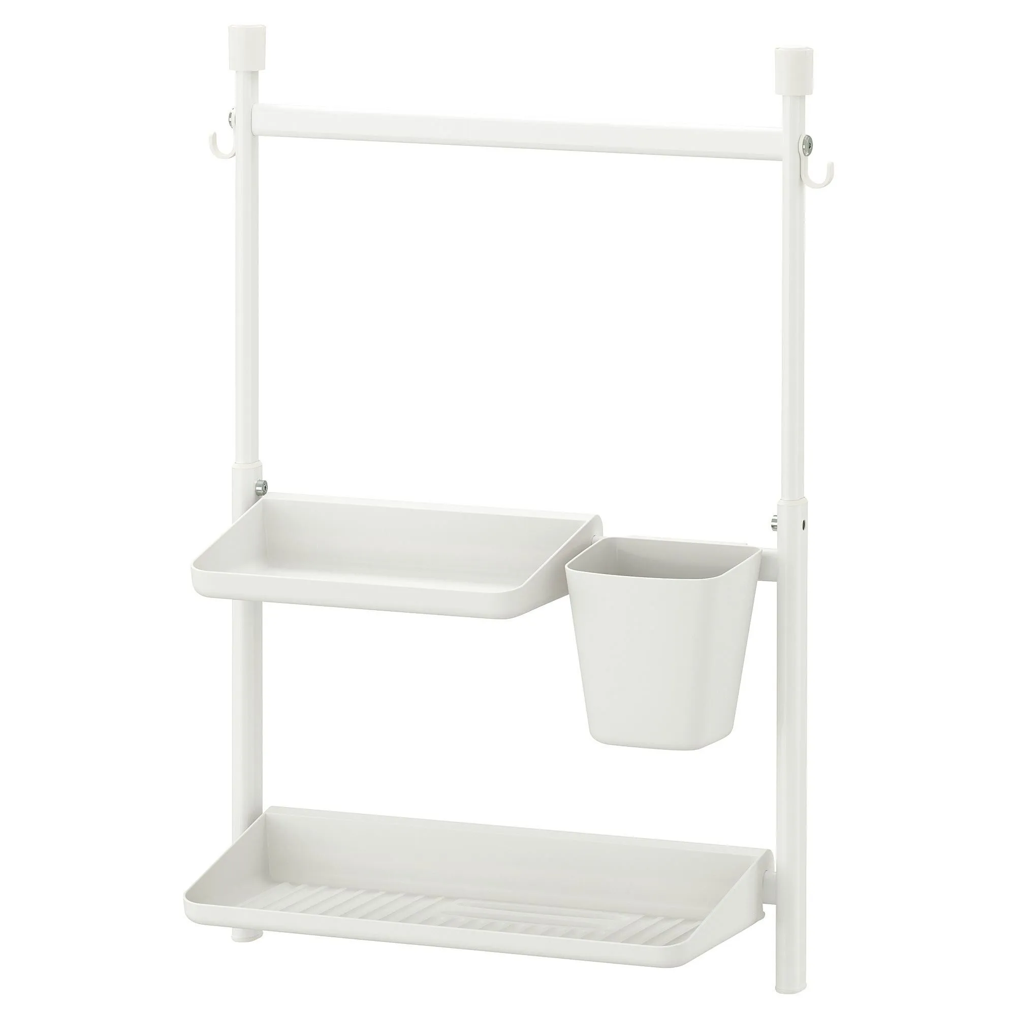 

Настенная штанга, белая, 45/65x45,7 см, с коробкой и 2 органайзерами SUNNERSTA IKEA