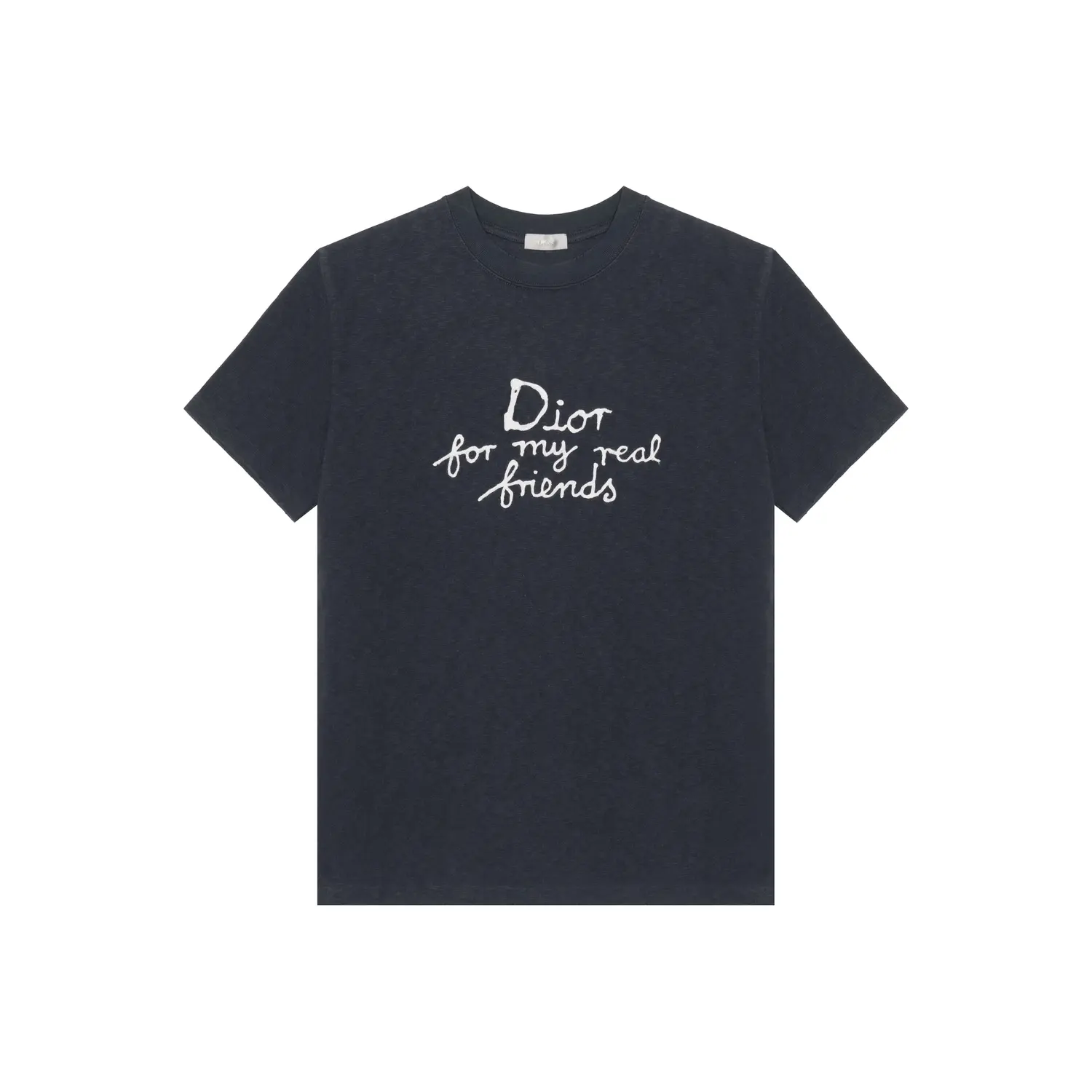 

DIOR Футболка SS25 мужская marine blue, Синий, DIOR Футболка SS25 мужская marine blue