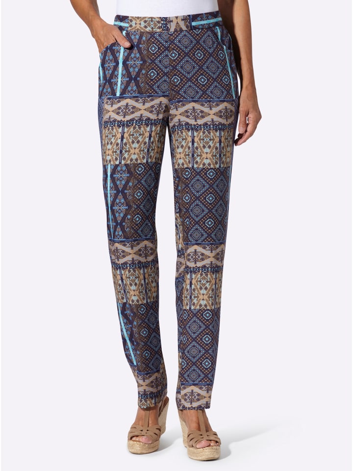 

Брюки-карго темно-синего и верблюжьего цветов Sieh an!