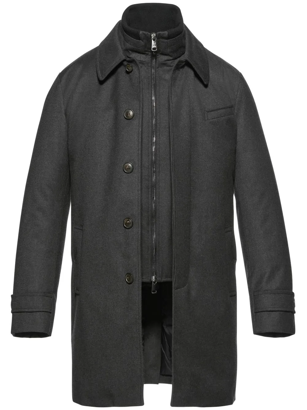 

Двухслойное пальто из шерсти Norwegian Wool, серый