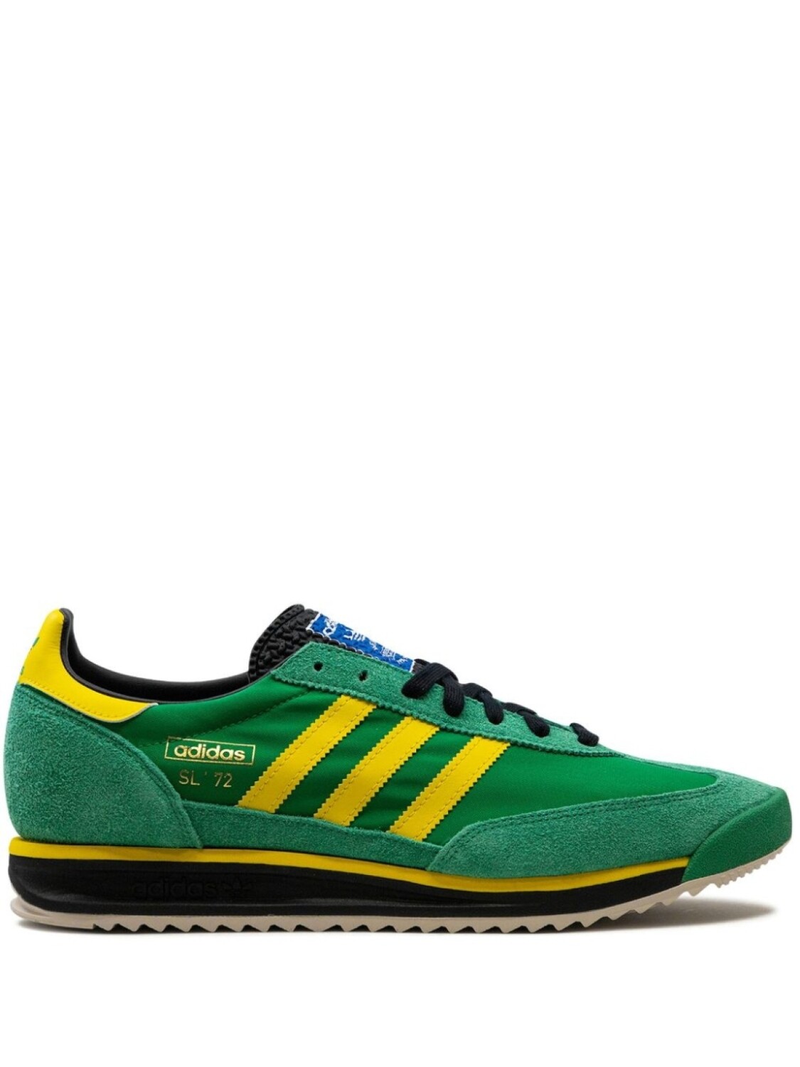 

Кроссовки SL 72 RS Green Yellow Adidas, зеленый