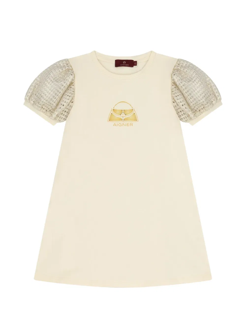 Платье с пышными рукавами Aigner Kids, нейтральный