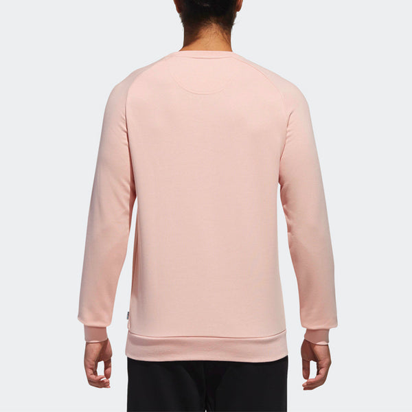 Толстовка neo logo printing round neck pullover long sleeves pink Adidas, розовый — фото 4