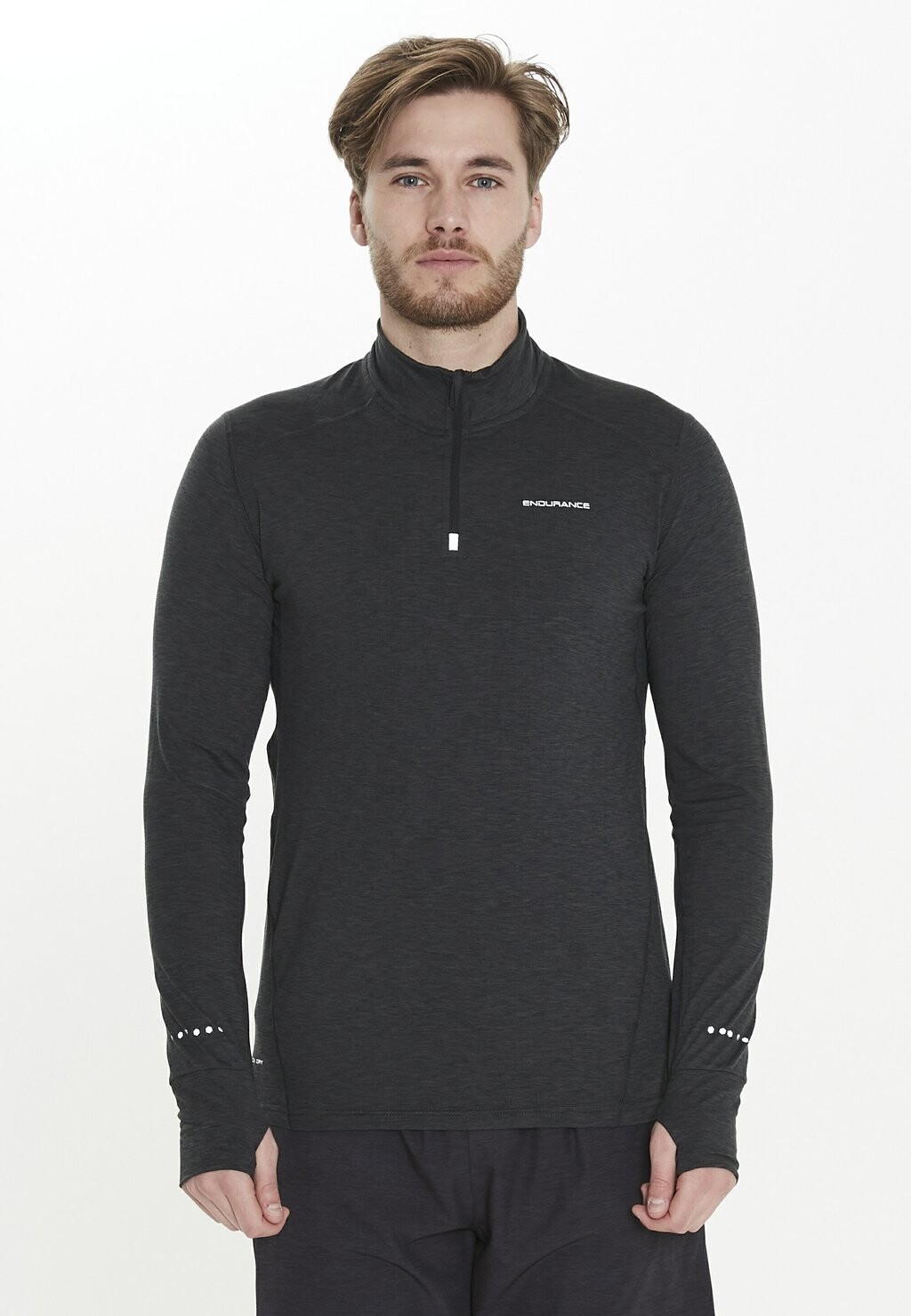 

Топ с длинными рукавами TUNE M MELANGE MIDLAYER Endurance, цвет zwart