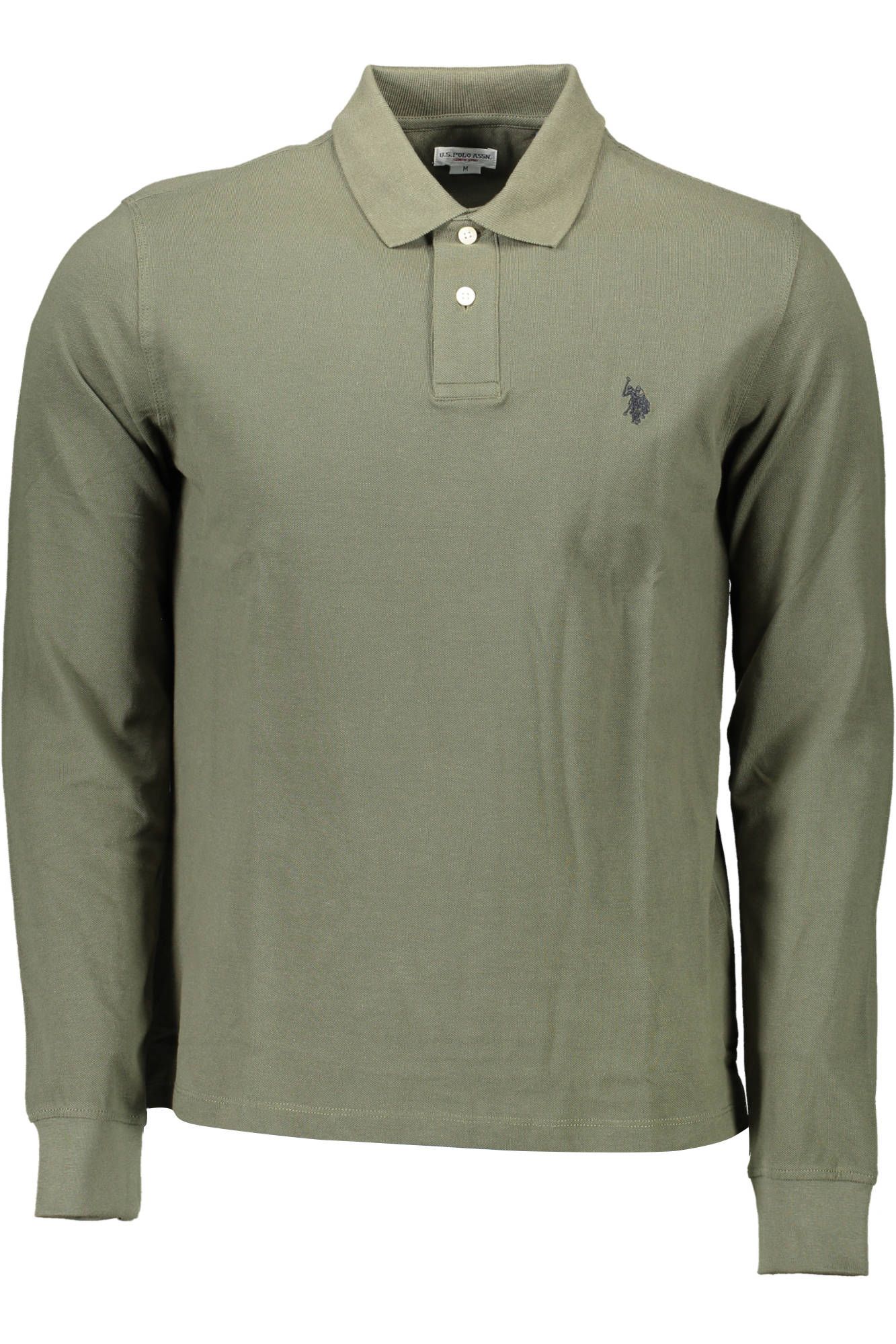 

Мужская рубашка поло из зеленого хлопка U.S. Polo Assn.