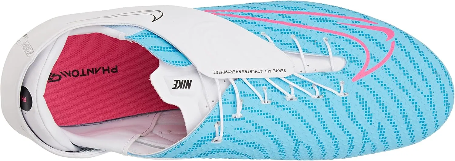 Кроссовки Nike Unisex Phantom GT2 Academy Flyease MG, Baltic Blue Hot Punch White Laser Blue — фото 3