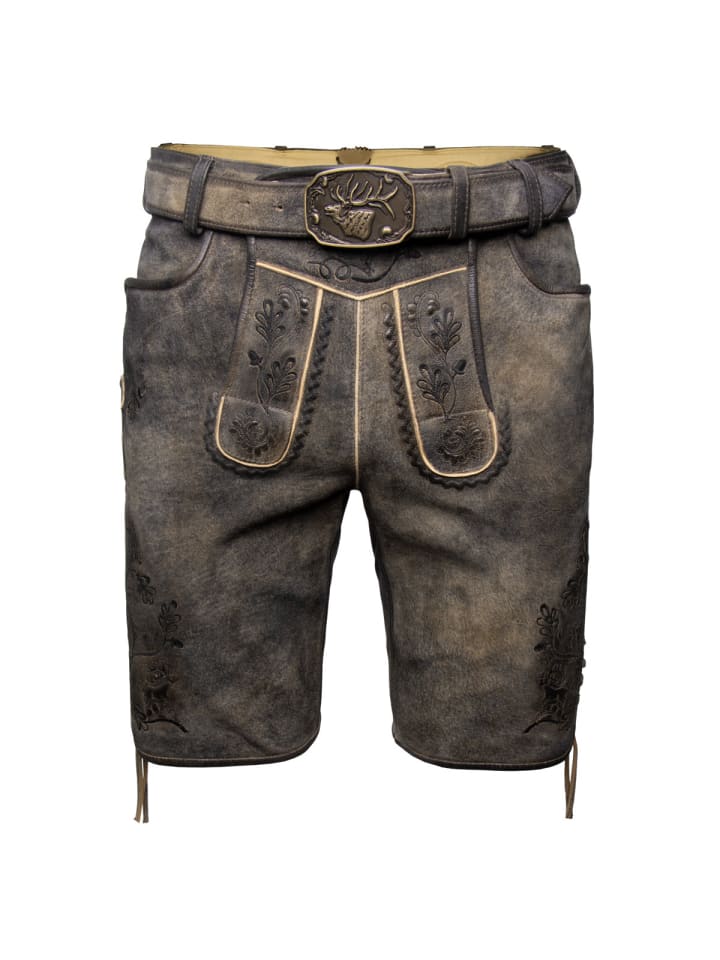 

Кожаные брюки Арчибальд темно-коричневого цвета Spieth & Wensky