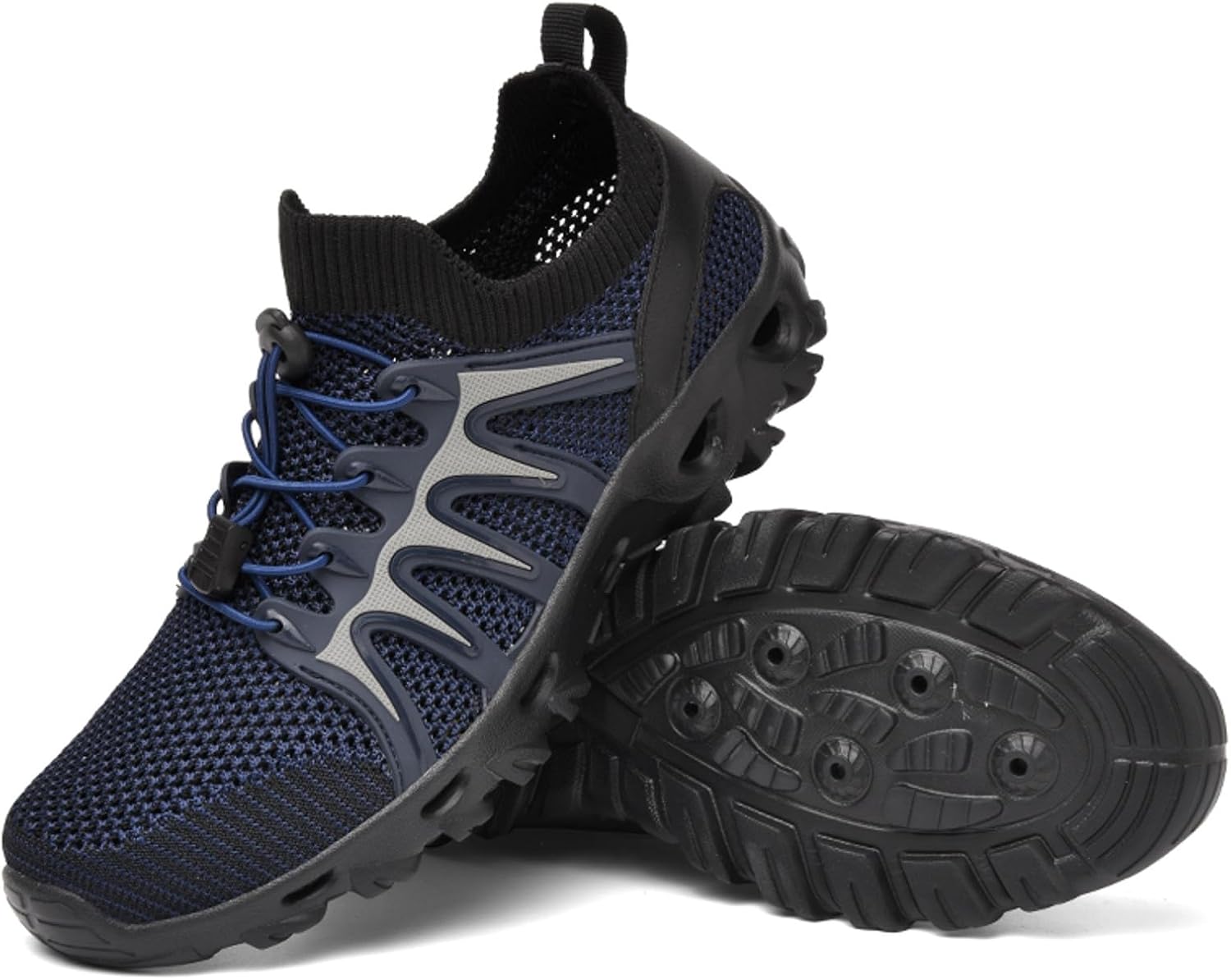 

Мужские кроссовки слипоны, легкие, дышащие, быстро сохнущие, для активного отдыха, пляжа и повседневной носки Generic, темно-синий