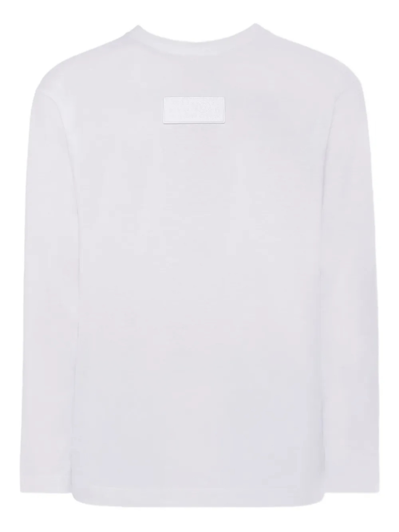 

Футболка с длинными рукавами и нашивкой «Цифры» MM6 Maison Margiela Kids, белый