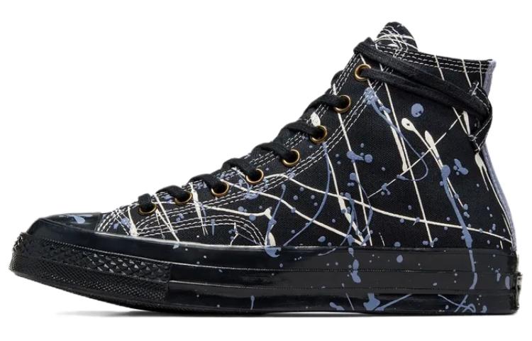 

Converse Чак Тейлор Олл Стар 70 Хай с брызгами краски черно-синий, цвет Black Blue