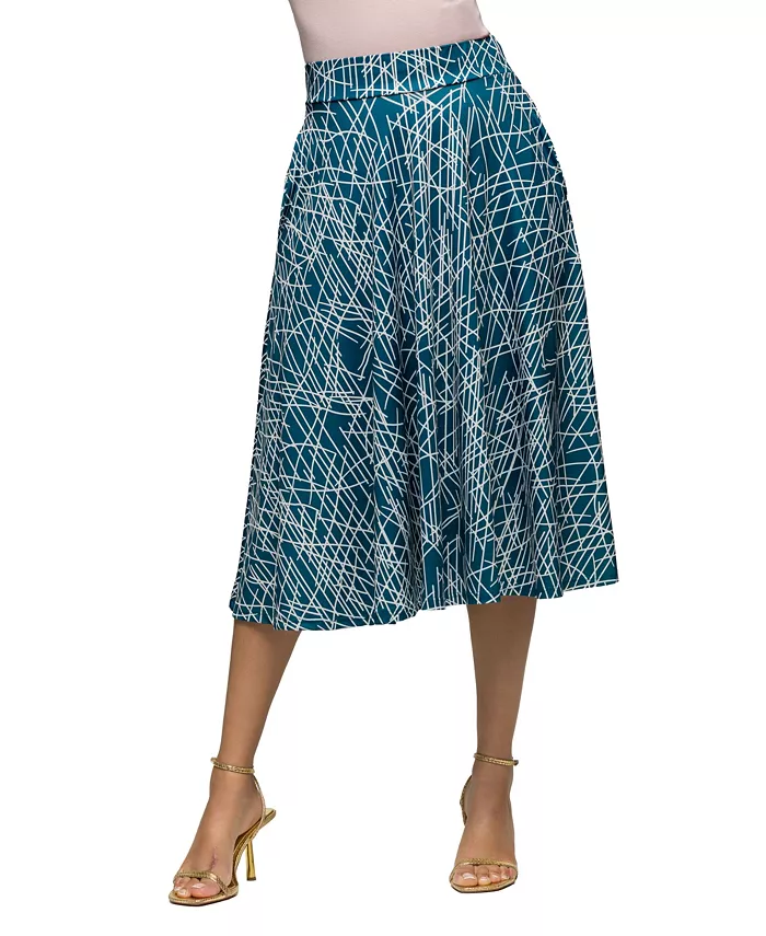 

Женская юбка миди с эластичным поясом и карманами 24seven Comfort Apparel, мультиколор