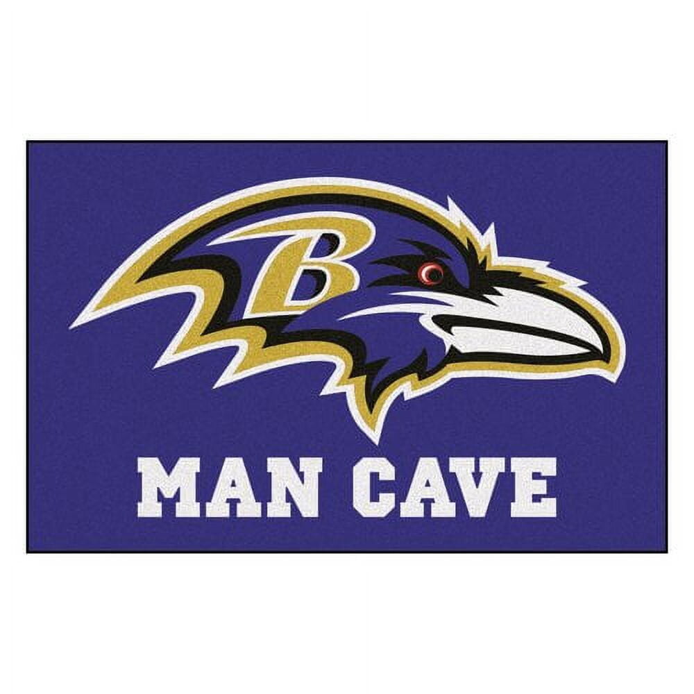 

Коврик Baltimore Ravens Man Cave 19 x 30 дюймов, черный