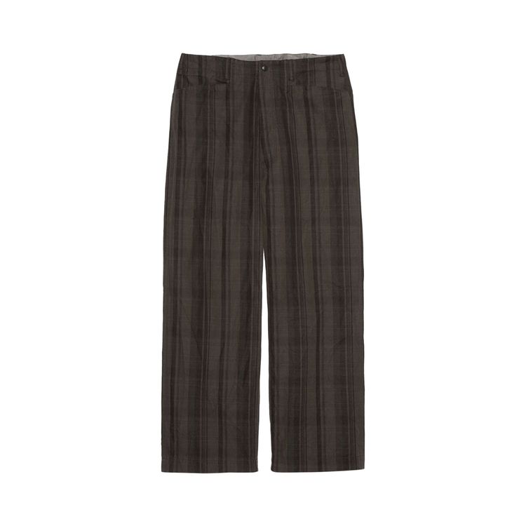 

Брюки nanamica Plaid Dock Pants 'Brown', коричневый