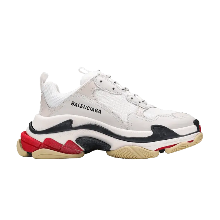 Кроссовки Balenciaga Triple S 'White Black Red'
