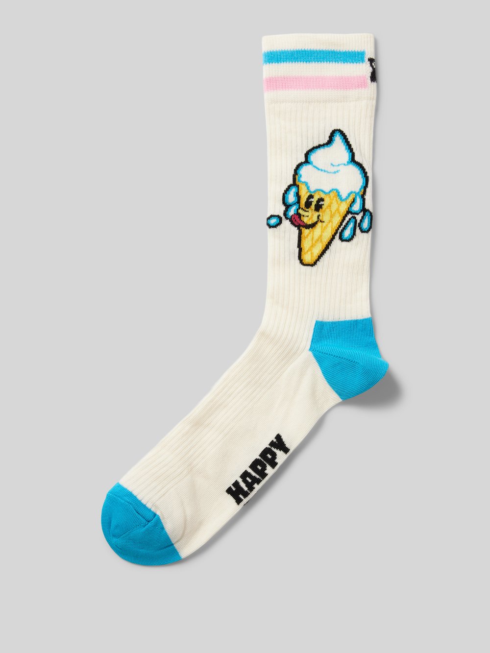 

Носки с этикеткой Happy Socks, кремовый