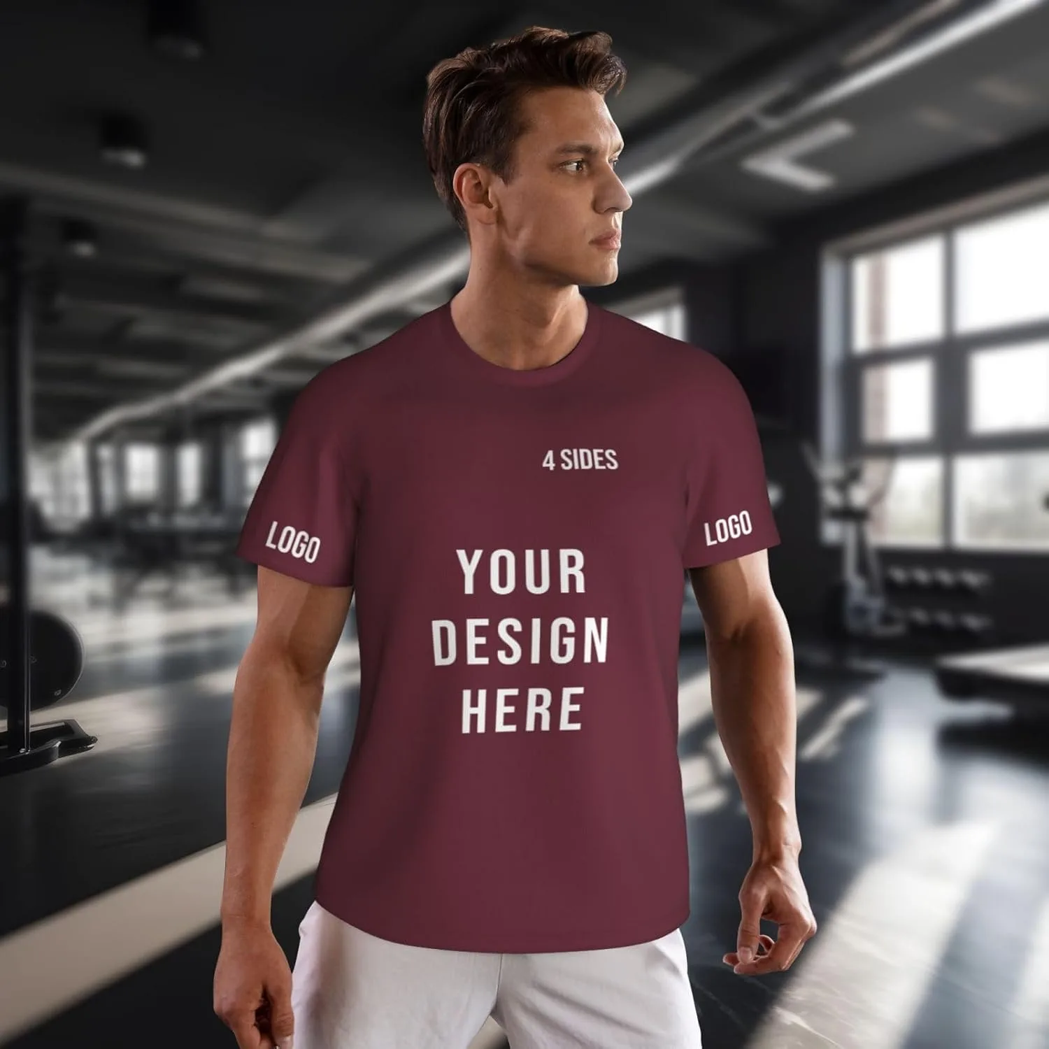 Футболка Custom с логотипом и текстом на 4 сторонах — фото 3