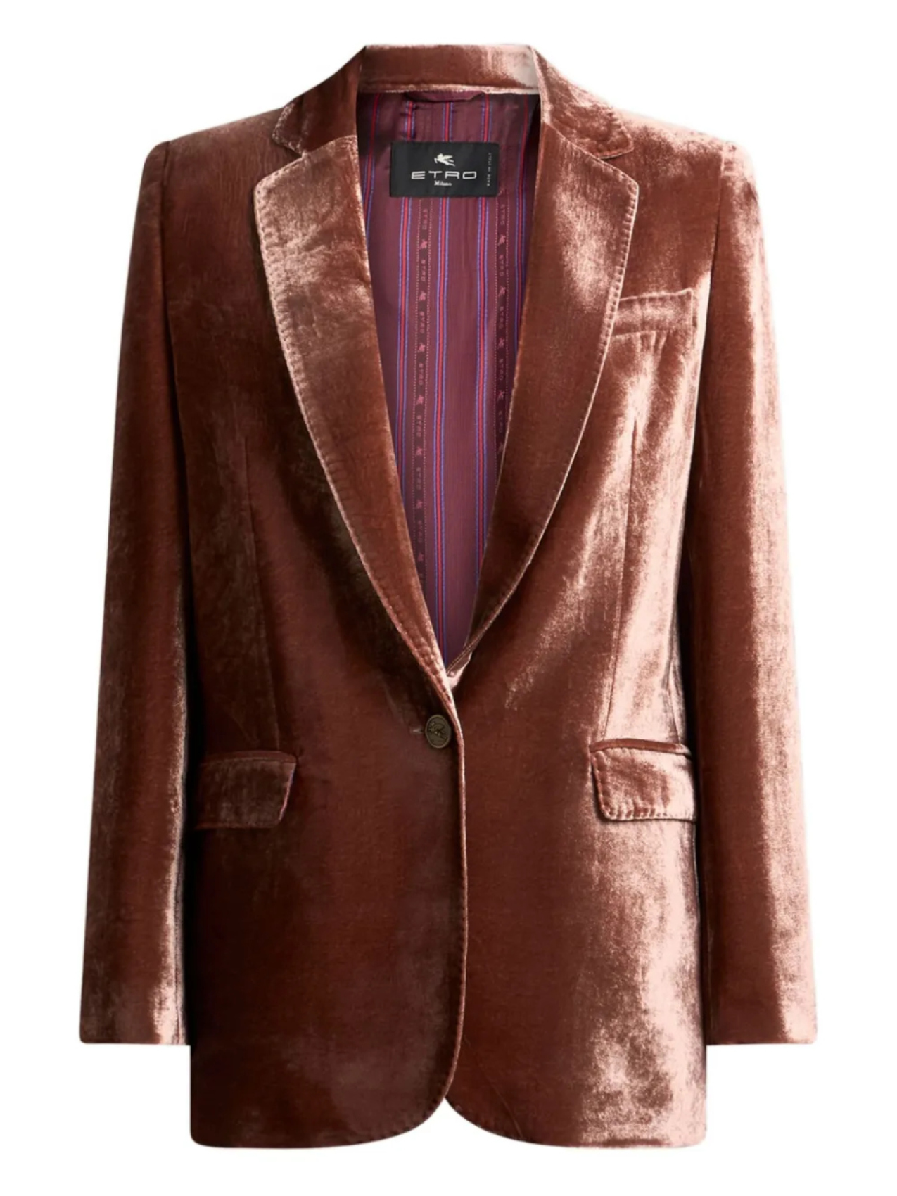 

ETRO однобортный пиджак, розовый