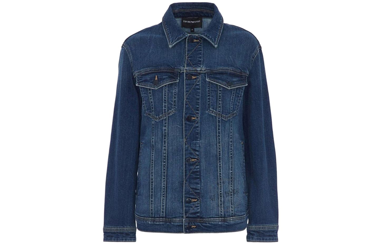 

EMPORIO ARMANI Джинсовая куртка женская синяя, Blue