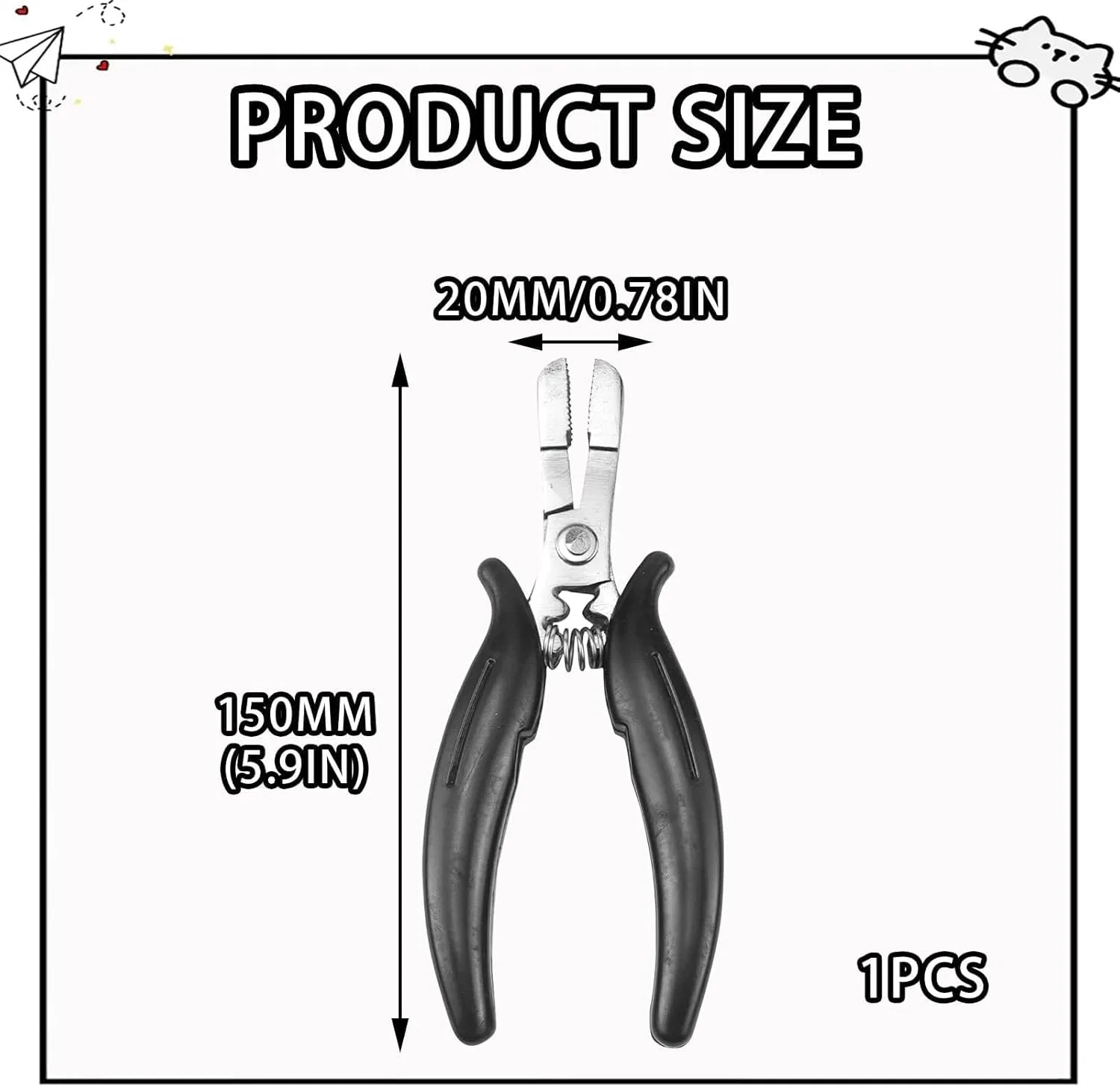 Щипцы для снятия микроколец и кератиновых наращиваний Banjiabb — фото 2
