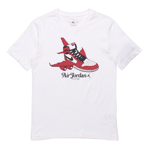 

Футболка чикаго баскетбол с принтом короткий рукав Air Jordan, белый