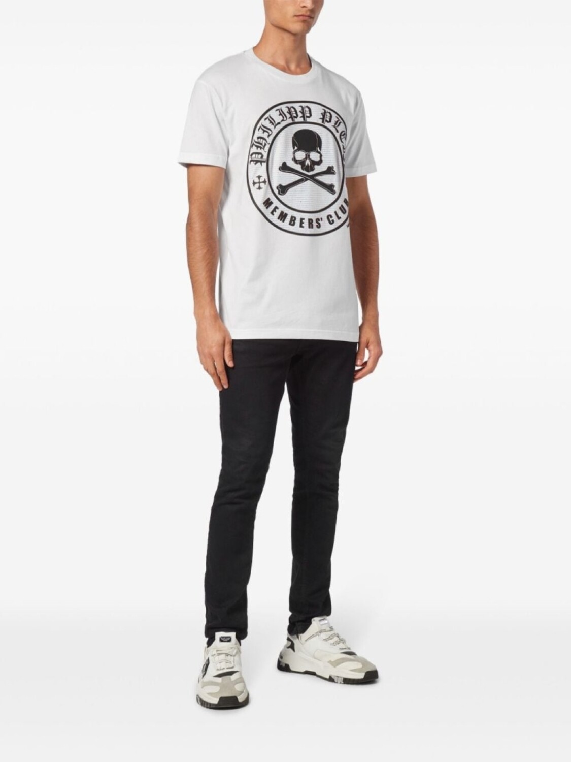 

Philipp Plein футболка SS Skull&Bones, белый