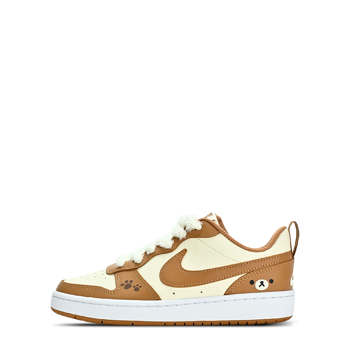 

Nike Court Borough LOW Anti Kick Low Top детские скейтерские кроссовки Brown для подростков