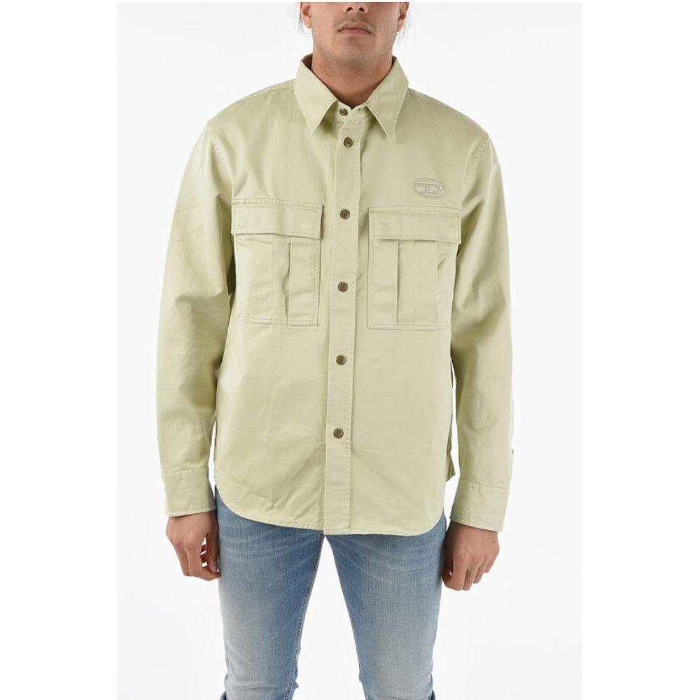 

Бежевая хлопковая рубашка Diesel, Beige