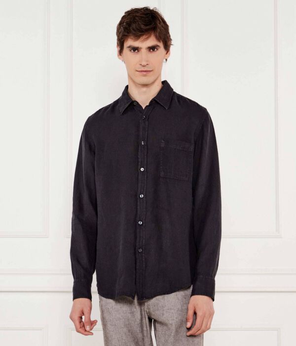 

Льняная рубашка relegant_6 Regular fit Boss Orange, черный