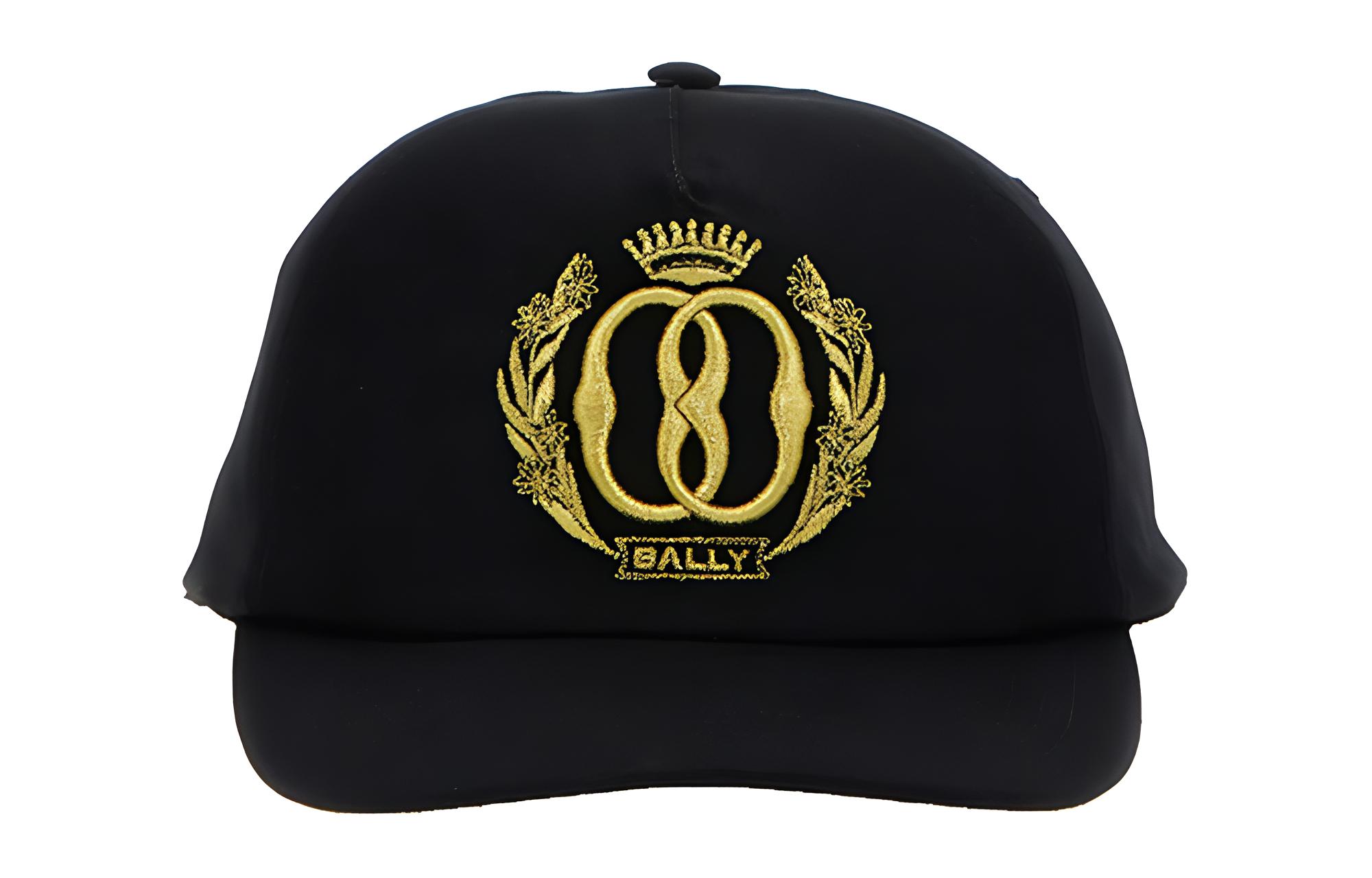 

BALLY Бейсболка из хлопка с вышитым логотипом, Black