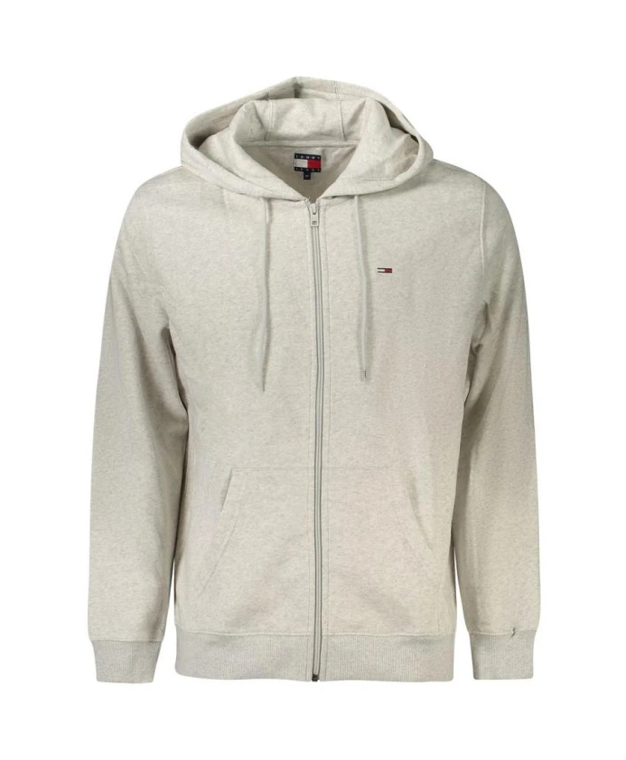 

Серый хлопковый пуловер с круглым вырезом Tommy Hilfiger, серый