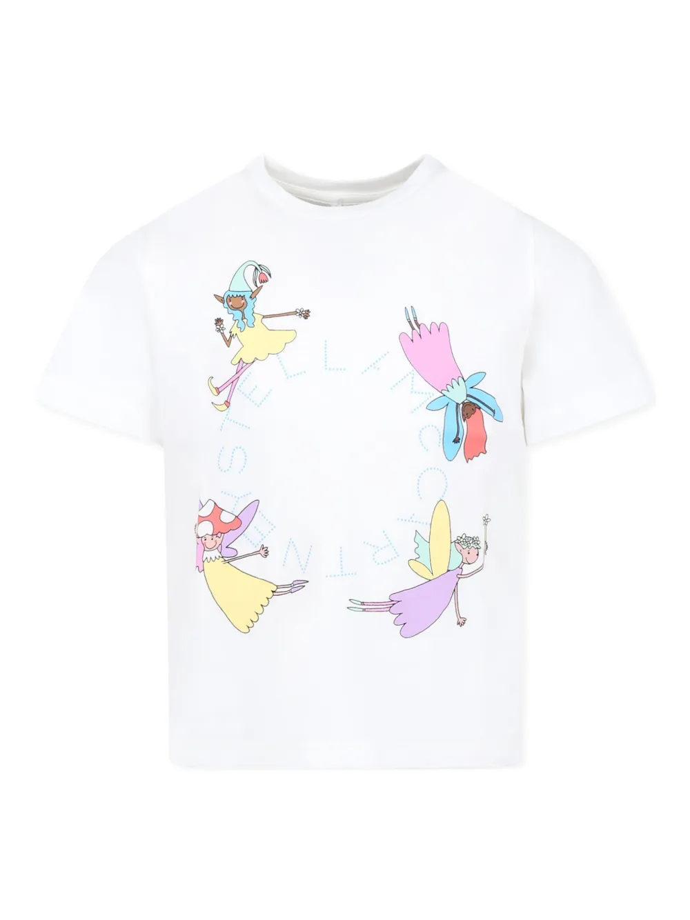 

Футболка с короткими рукавами Stella McCartney Kids, белый
