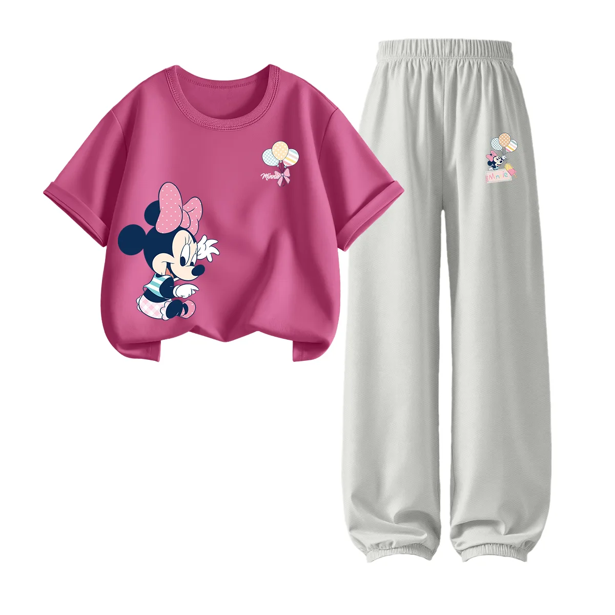 Повседневная спортивная одежда для детей 3-7 лет Disney, Dile Play K Berry Red+D Balloons K Glacier Gray