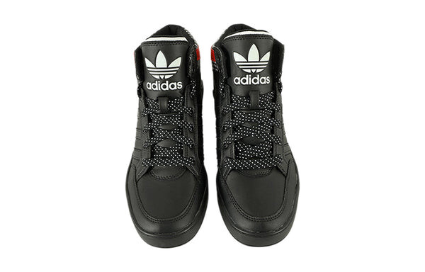 Кроссовки оригиналы хард корт высокие Adidas, черный — фото 3