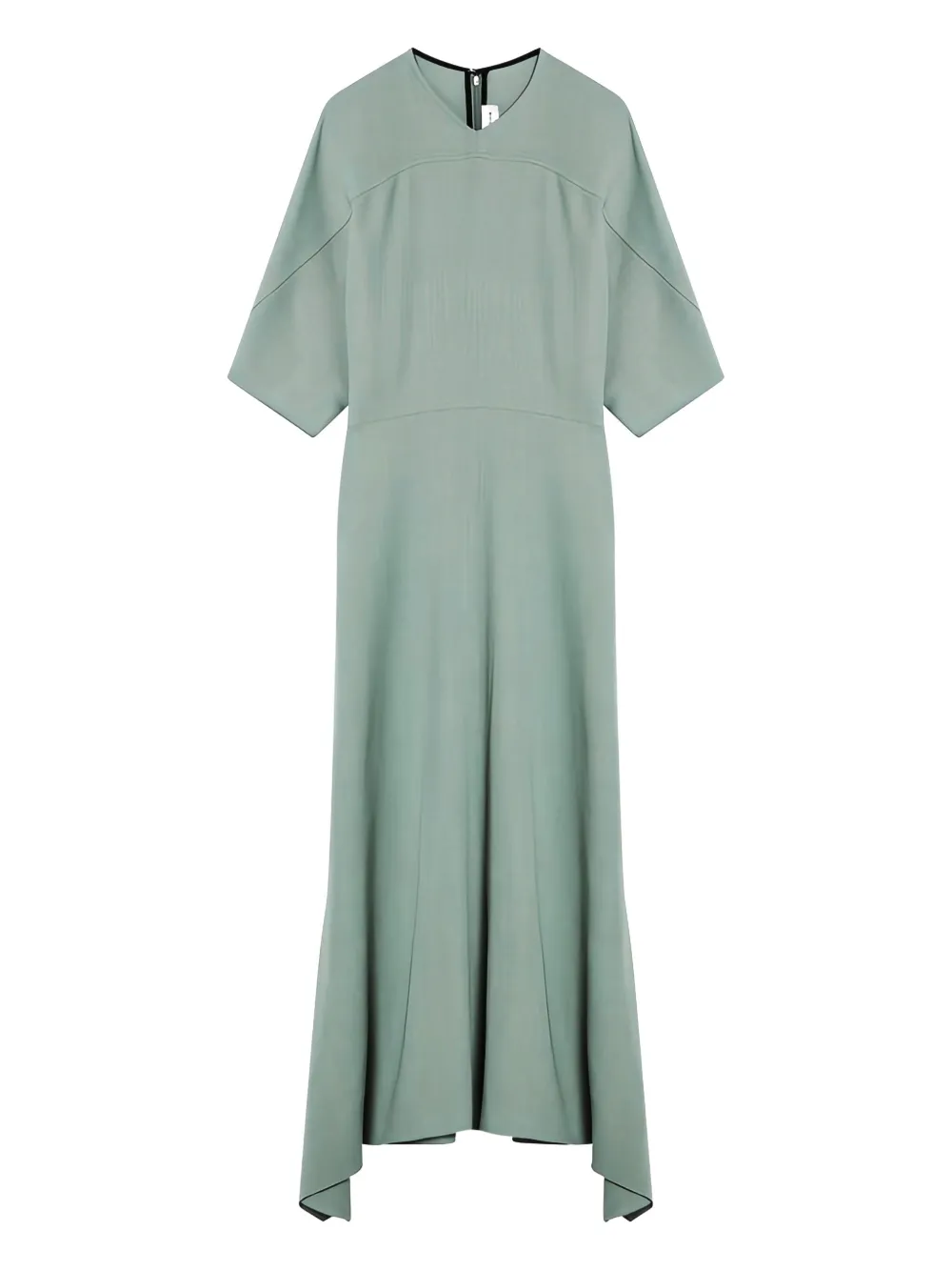 

Платье миди асимметричного кроя VICTORIA BECKHAM, зеленый