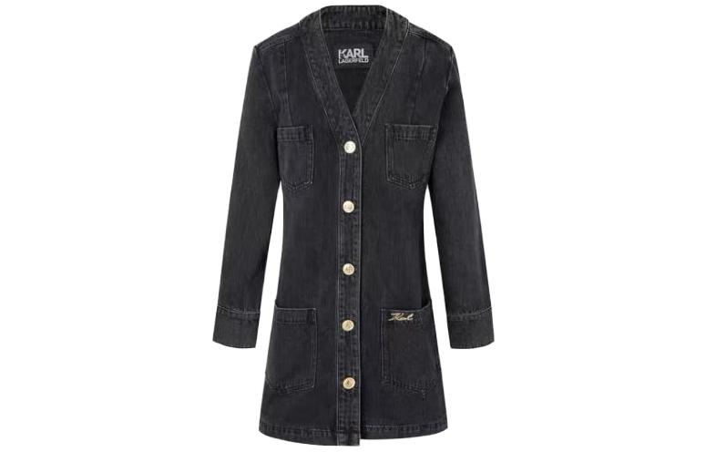 

KARL LAGERFELD / Karl Lagerfeld Jeans Джинсовая куртка KARL LAGERFELD, Black