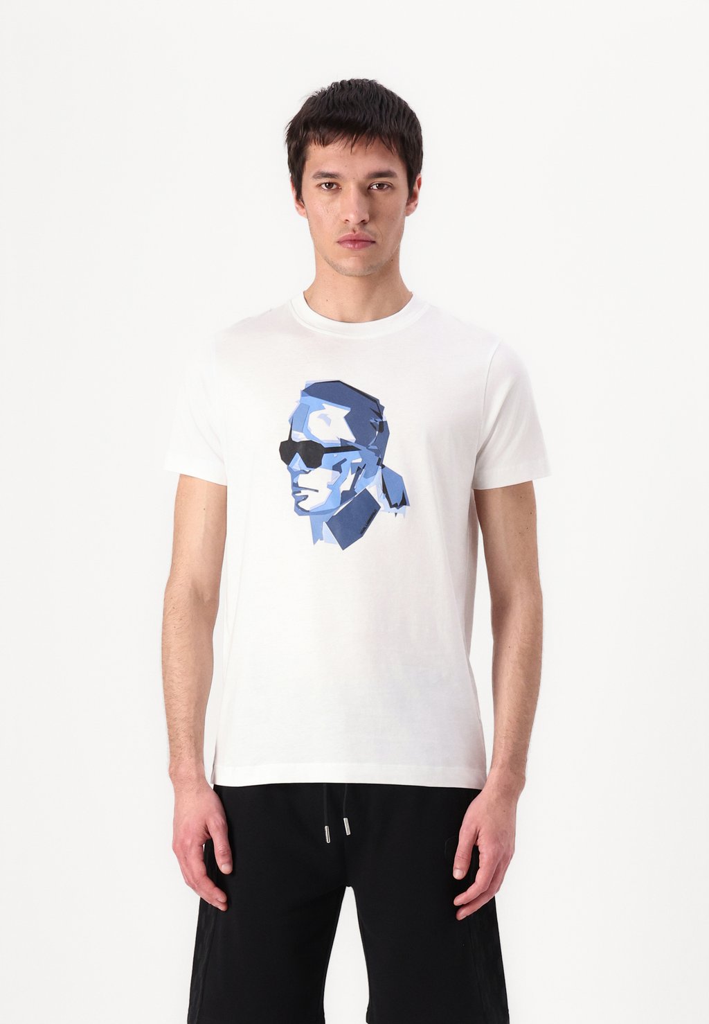 

Футболка с принтом CREW NECK KARL LAGERFELD, белый